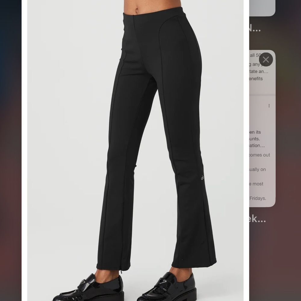 ALO Yoga High-Waist Zip It Flare Legging size L